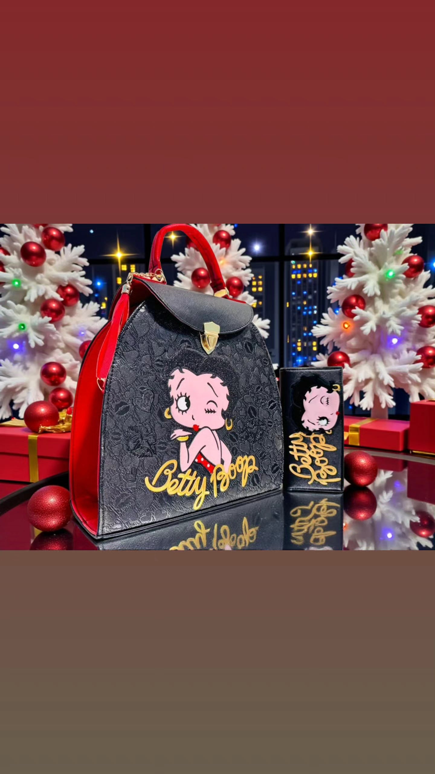 Bolso betty boop con cartera