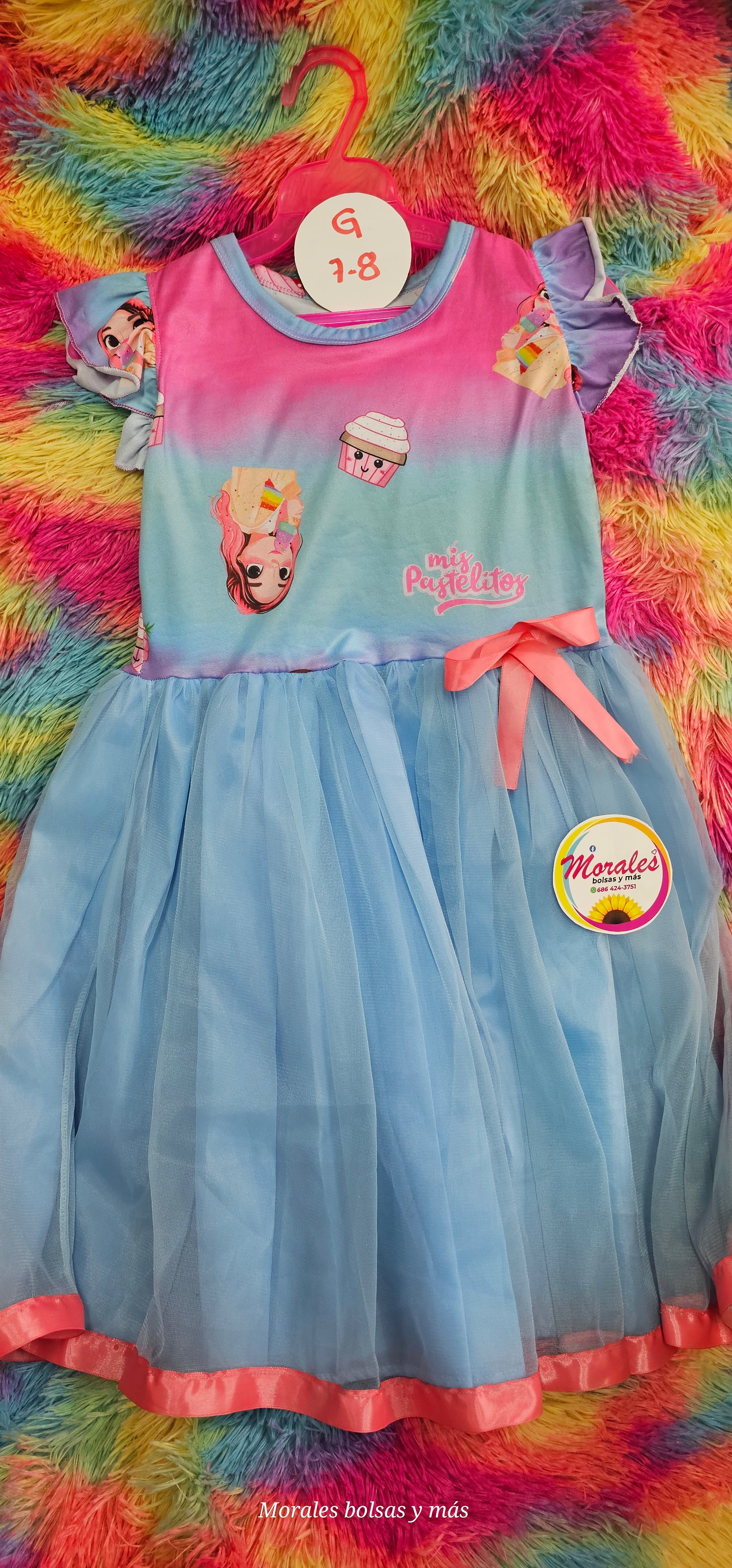 Mis pastelitos vestido niña