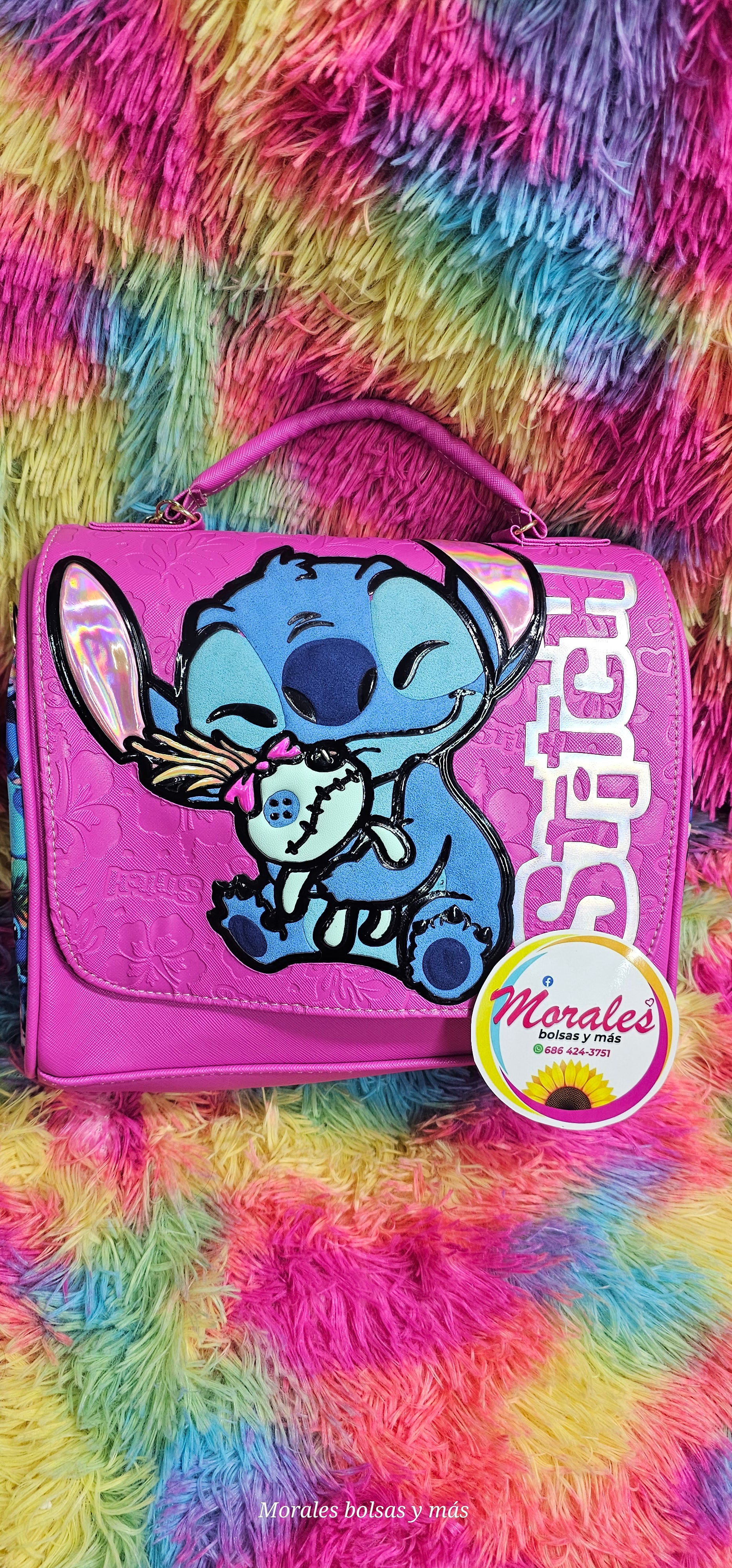 Stitch bolso rosa