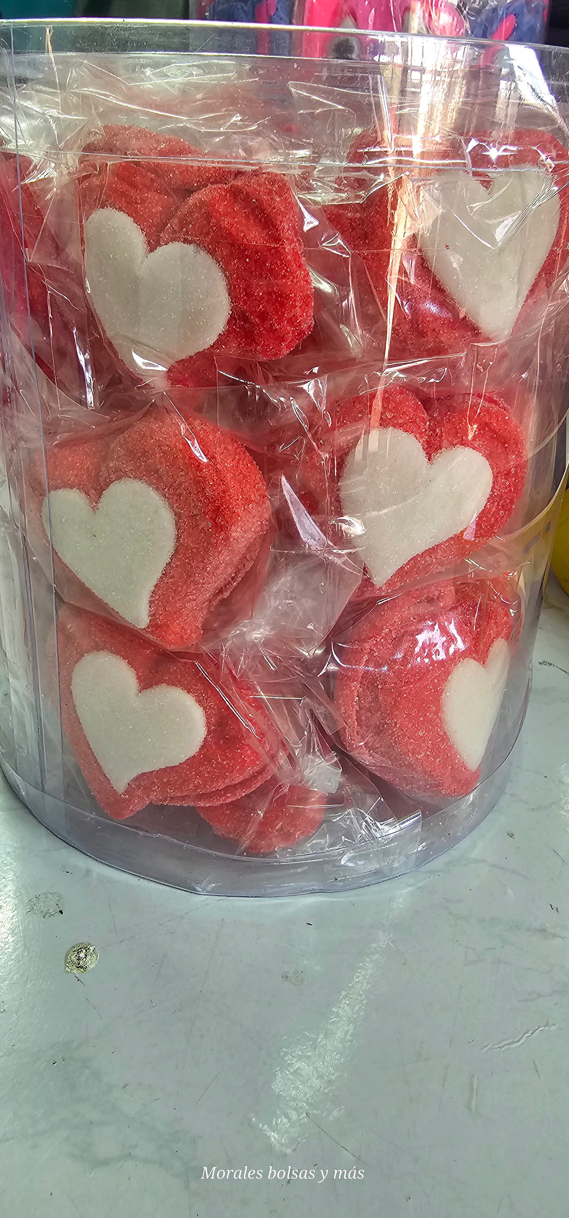 Corazones bombones