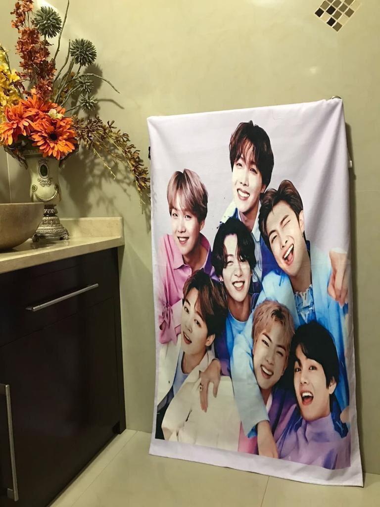 Bts toalla lila