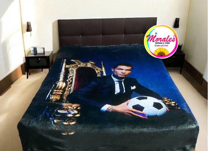 Cr7  balón  frazada matrimonial
