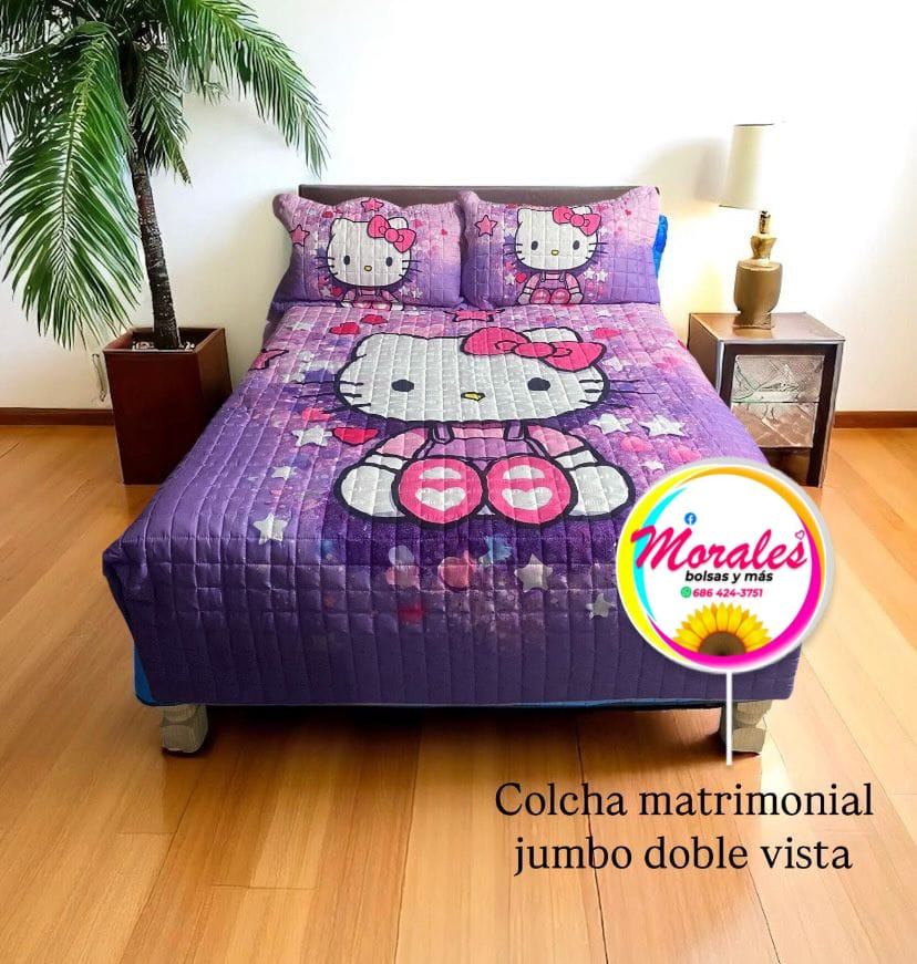 Colcha Hello kitty matrimonial