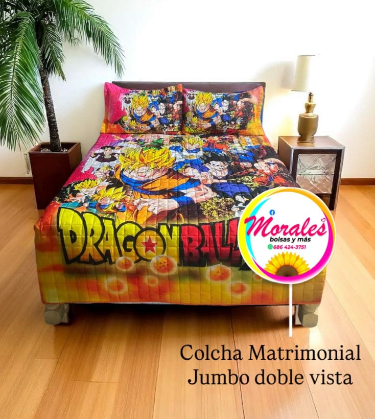 Colcha Dragón Ball matrimonial