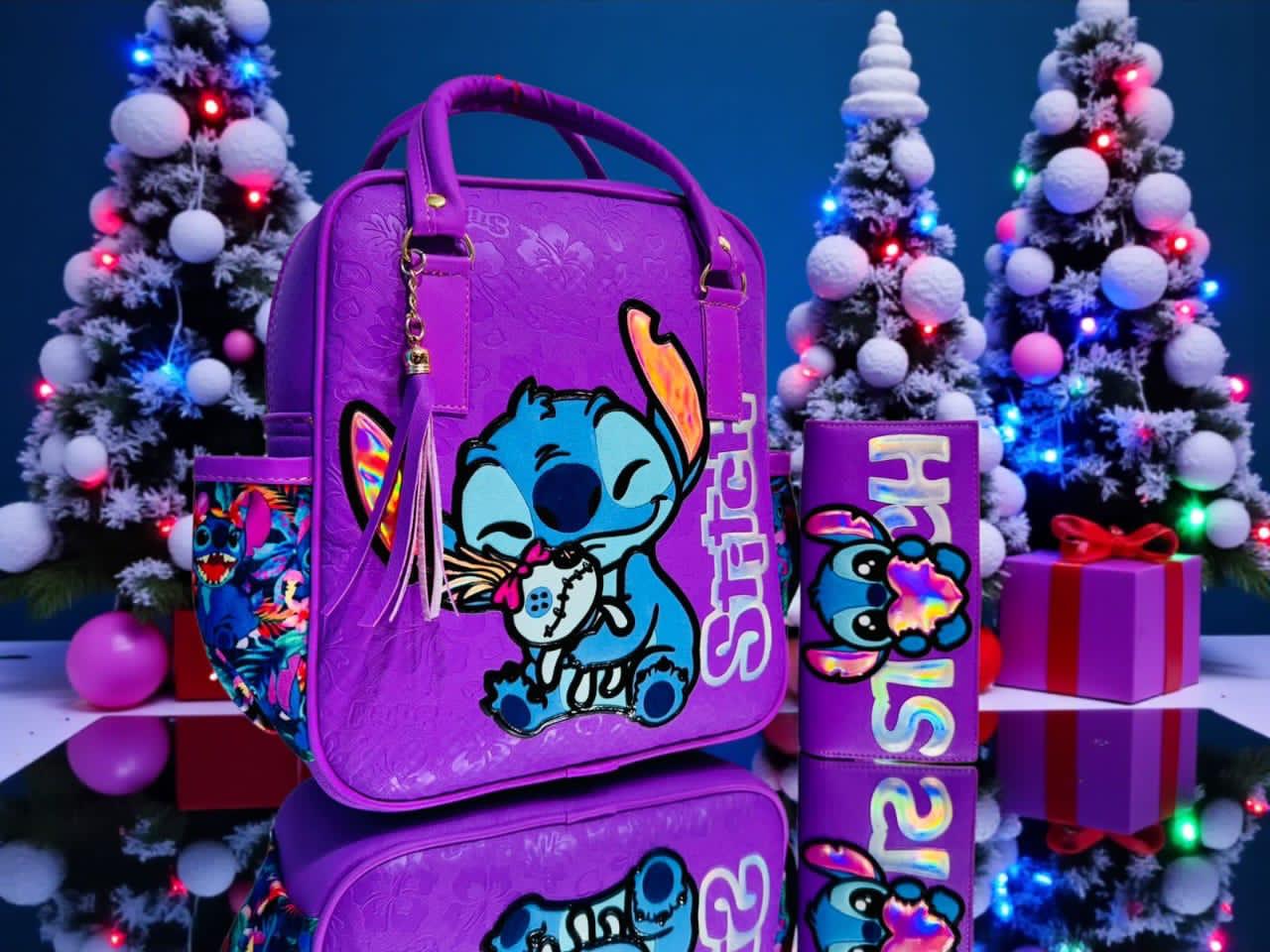 Mochila stitch  lila