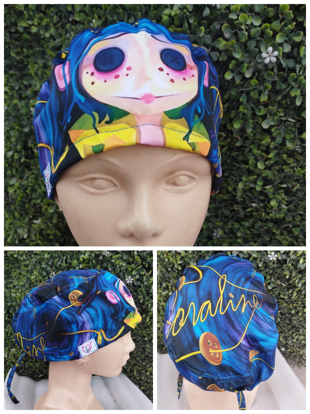 Mv Gorro quirúrgico unisex coraline
