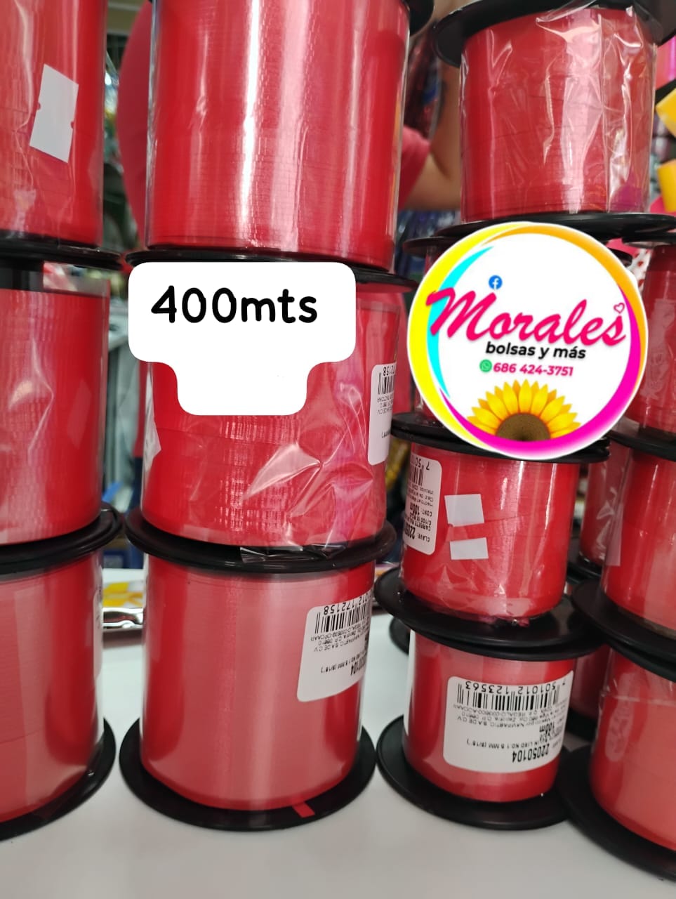 Curly  liston rojo 400mt