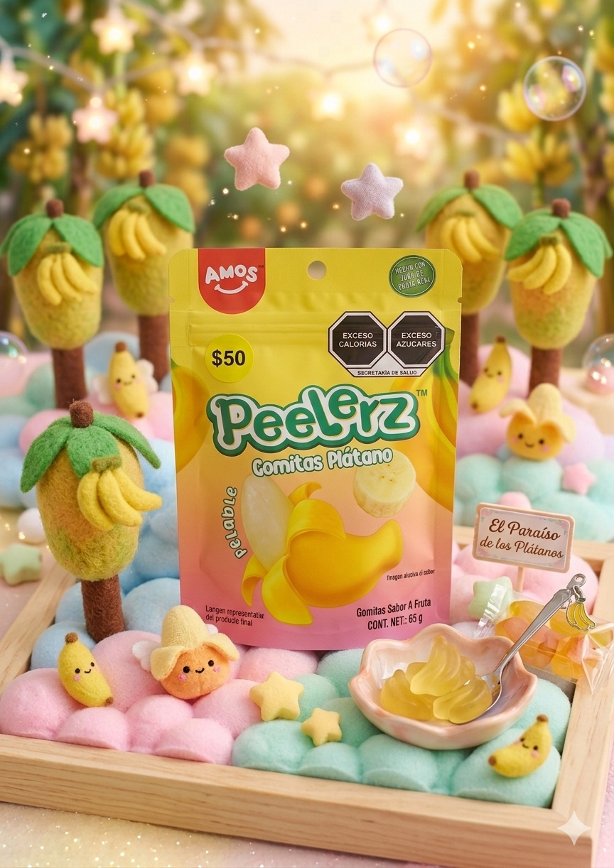 Gomitas pelables plátano 🍌