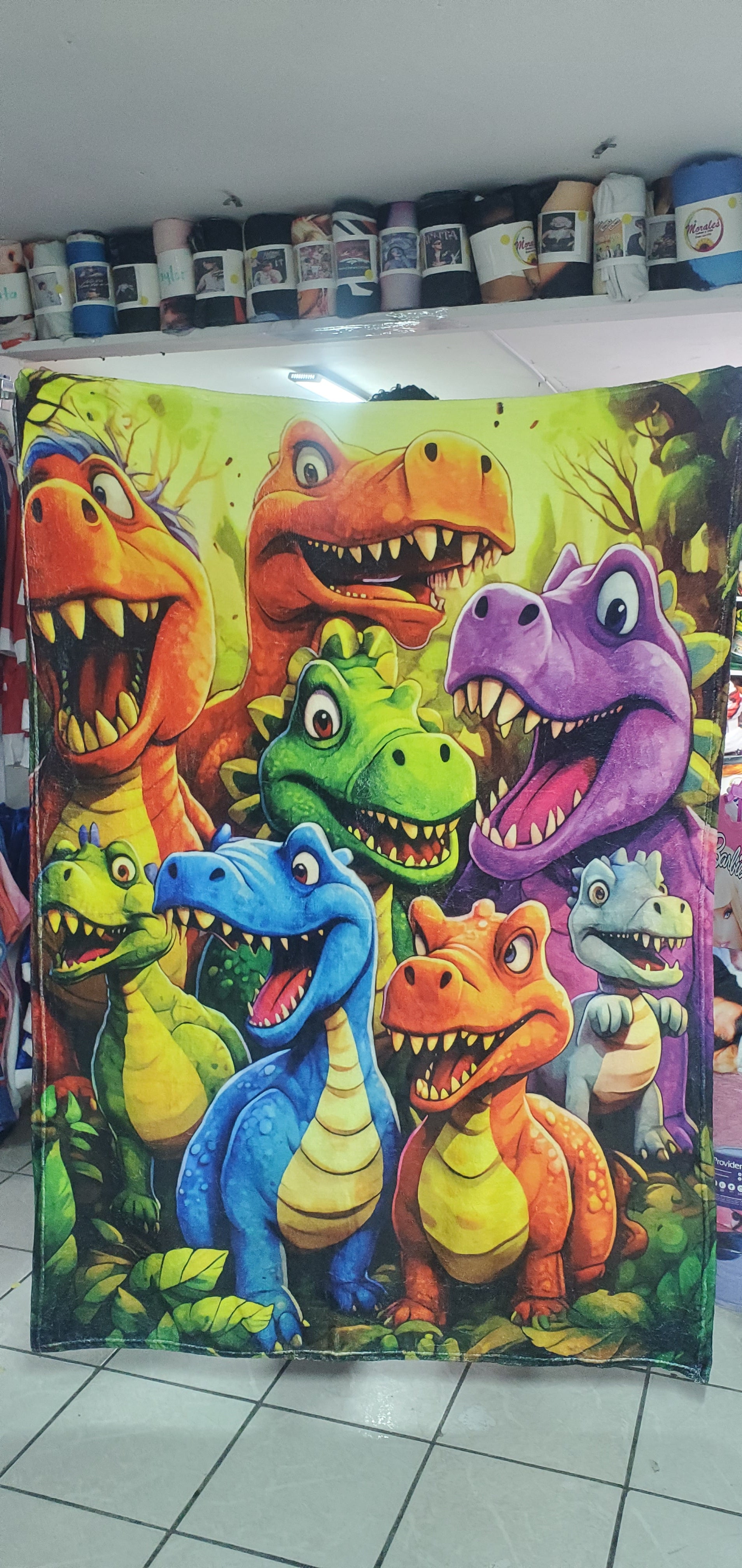 Frazada Viajera Dinos