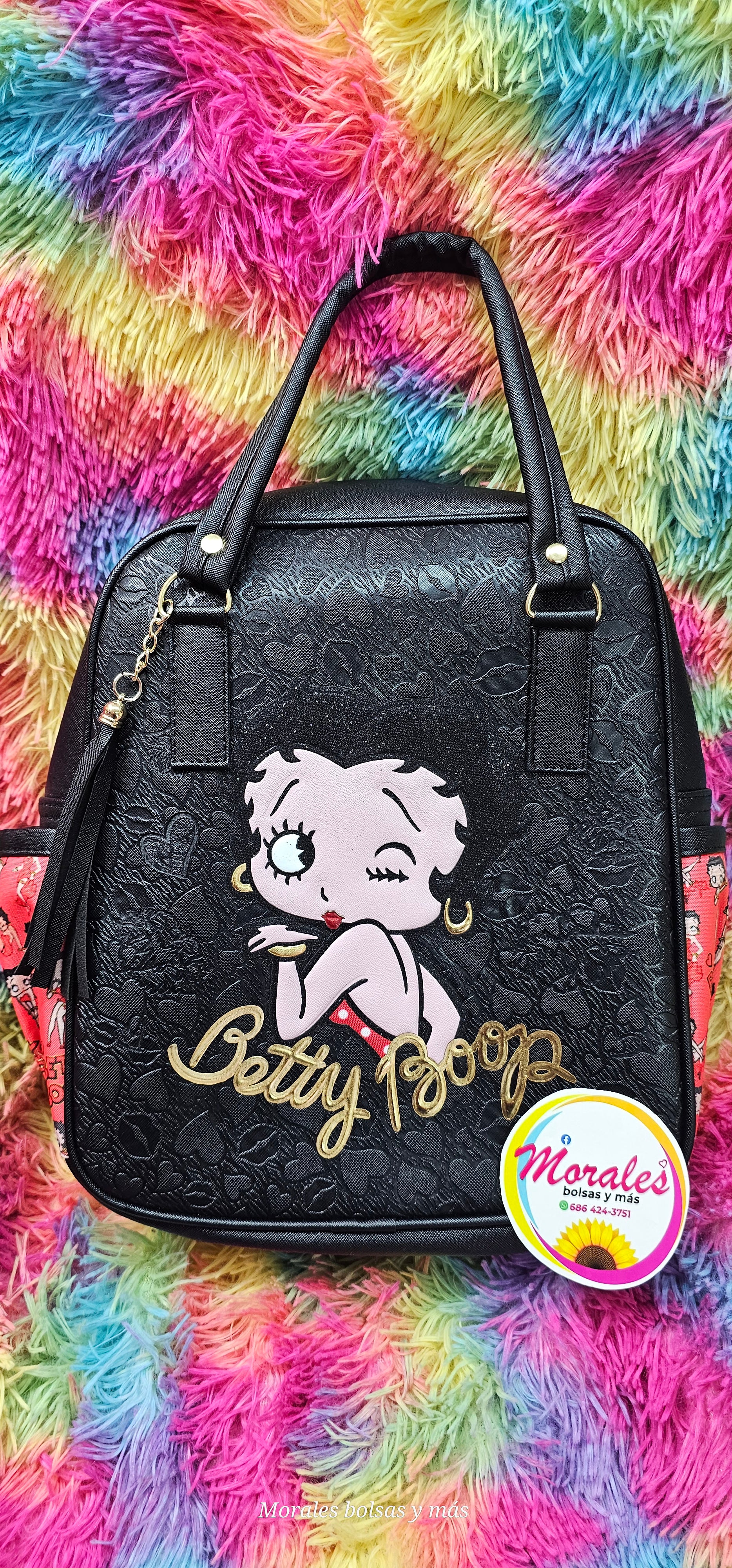 Betty boop mochila negra