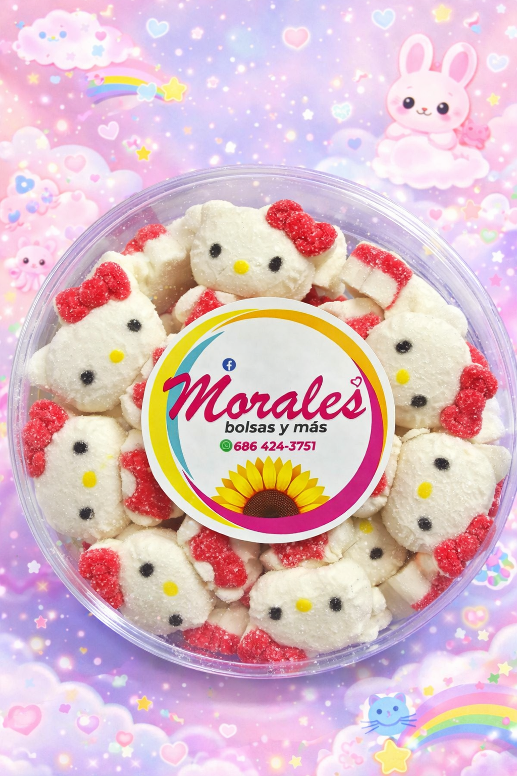 Hello kitty rojos  bombones